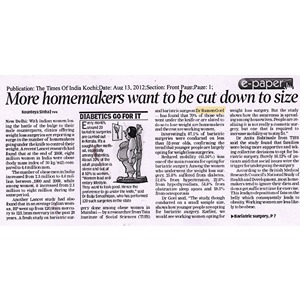 Times of India, Kochi 13th August 2013